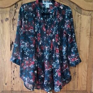Floral Sheer Blouse
